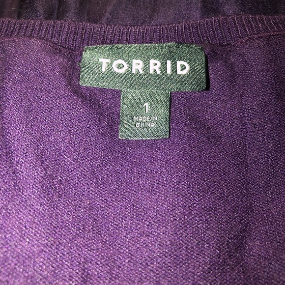 Torrid purple babydoll tunic size 1 - Picture 2 of 2